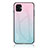 Silicone Frame Mirror Rainbow Gradient Case Cover LS1 for Samsung Galaxy A04 4G