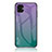 Silicone Frame Mirror Rainbow Gradient Case Cover LS1 for Samsung Galaxy A04 4G