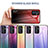 Silicone Frame Mirror Rainbow Gradient Case Cover LS1 for Samsung Galaxy A05s