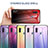 Silicone Frame Mirror Rainbow Gradient Case Cover LS1 for Samsung Galaxy A11