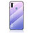 Silicone Frame Mirror Rainbow Gradient Case Cover LS1 for Samsung Galaxy A11 Clove Purple