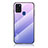 Silicone Frame Mirror Rainbow Gradient Case Cover LS1 for Samsung Galaxy A21s Clove Purple