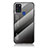 Silicone Frame Mirror Rainbow Gradient Case Cover LS1 for Samsung Galaxy A21s Dark Gray