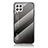 Silicone Frame Mirror Rainbow Gradient Case Cover LS1 for Samsung Galaxy A22 4G Dark Gray