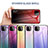 Silicone Frame Mirror Rainbow Gradient Case Cover LS1 for Samsung Galaxy A22 5G