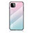 Silicone Frame Mirror Rainbow Gradient Case Cover LS1 for Samsung Galaxy A22 5G