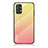 Silicone Frame Mirror Rainbow Gradient Case Cover LS1 for Samsung Galaxy A23 4G Yellow