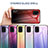 Silicone Frame Mirror Rainbow Gradient Case Cover LS1 for Samsung Galaxy A31