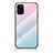 Silicone Frame Mirror Rainbow Gradient Case Cover LS1 for Samsung Galaxy A31