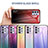 Silicone Frame Mirror Rainbow Gradient Case Cover LS1 for Samsung Galaxy A32 4G