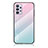 Silicone Frame Mirror Rainbow Gradient Case Cover LS1 for Samsung Galaxy A32 4G