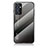 Silicone Frame Mirror Rainbow Gradient Case Cover LS1 for Samsung Galaxy A34 5G Dark Gray