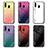 Silicone Frame Mirror Rainbow Gradient Case Cover LS1 for Samsung Galaxy A40s