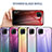 Silicone Frame Mirror Rainbow Gradient Case Cover LS1 for Samsung Galaxy A42 5G