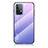 Silicone Frame Mirror Rainbow Gradient Case Cover LS1 for Samsung Galaxy A52 5G Clove Purple