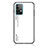 Silicone Frame Mirror Rainbow Gradient Case Cover LS1 for Samsung Galaxy A52 5G White