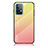 Silicone Frame Mirror Rainbow Gradient Case Cover LS1 for Samsung Galaxy A52 5G Yellow