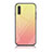 Silicone Frame Mirror Rainbow Gradient Case Cover LS1 for Samsung Galaxy A70