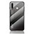 Silicone Frame Mirror Rainbow Gradient Case Cover LS1 for Samsung Galaxy A70E Dark Gray