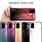 Silicone Frame Mirror Rainbow Gradient Case Cover LS1 for Samsung Galaxy A71 4G A715