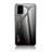 Silicone Frame Mirror Rainbow Gradient Case Cover LS1 for Samsung Galaxy A71 4G A715 Dark Gray