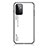 Silicone Frame Mirror Rainbow Gradient Case Cover LS1 for Samsung Galaxy A72 4G White