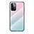 Silicone Frame Mirror Rainbow Gradient Case Cover LS1 for Samsung Galaxy A72 5G