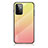 Silicone Frame Mirror Rainbow Gradient Case Cover LS1 for Samsung Galaxy A72 5G Yellow