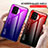 Silicone Frame Mirror Rainbow Gradient Case Cover LS1 for Samsung Galaxy A91