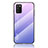 Silicone Frame Mirror Rainbow Gradient Case Cover LS1 for Samsung Galaxy F02S SM-E025F Clove Purple