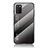 Silicone Frame Mirror Rainbow Gradient Case Cover LS1 for Samsung Galaxy F02S SM-E025F Dark Gray