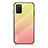 Silicone Frame Mirror Rainbow Gradient Case Cover LS1 for Samsung Galaxy F02S SM-E025F Yellow