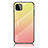 Silicone Frame Mirror Rainbow Gradient Case Cover LS1 for Samsung Galaxy F42 5G Yellow