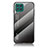 Silicone Frame Mirror Rainbow Gradient Case Cover LS1 for Samsung Galaxy F62 5G Dark Gray