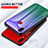Silicone Frame Mirror Rainbow Gradient Case Cover LS1 for Samsung Galaxy M01s