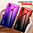 Silicone Frame Mirror Rainbow Gradient Case Cover LS1 for Samsung Galaxy M01s