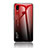 Silicone Frame Mirror Rainbow Gradient Case Cover LS1 for Samsung Galaxy M01s Red