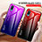 Silicone Frame Mirror Rainbow Gradient Case Cover LS1 for Samsung Galaxy M02