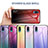 Silicone Frame Mirror Rainbow Gradient Case Cover LS1 for Samsung Galaxy M02