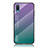 Silicone Frame Mirror Rainbow Gradient Case Cover LS1 for Samsung Galaxy M02