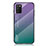 Silicone Frame Mirror Rainbow Gradient Case Cover LS1 for Samsung Galaxy M02s