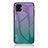 Silicone Frame Mirror Rainbow Gradient Case Cover LS1 for Samsung Galaxy M04 Mixed