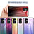 Silicone Frame Mirror Rainbow Gradient Case Cover LS1 for Samsung Galaxy M23 5G