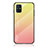 Silicone Frame Mirror Rainbow Gradient Case Cover LS1 for Samsung Galaxy M31s Yellow