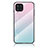 Silicone Frame Mirror Rainbow Gradient Case Cover LS1 for Samsung Galaxy M32 4G