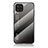 Silicone Frame Mirror Rainbow Gradient Case Cover LS1 for Samsung Galaxy M32 4G Dark Gray