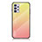 Silicone Frame Mirror Rainbow Gradient Case Cover LS1 for Samsung Galaxy M32 5G Yellow