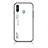 Silicone Frame Mirror Rainbow Gradient Case Cover LS1 for Samsung Galaxy M40 White