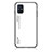 Silicone Frame Mirror Rainbow Gradient Case Cover LS1 for Samsung Galaxy M51 White