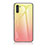 Silicone Frame Mirror Rainbow Gradient Case Cover LS1 for Samsung Galaxy Note 10 5G Yellow